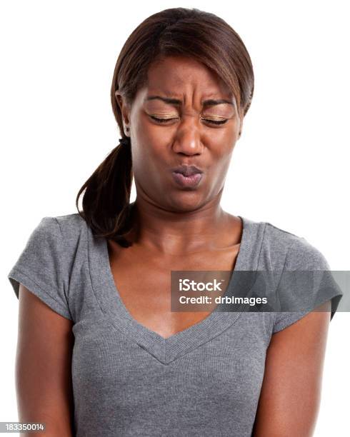 Young Woman Portrait Stock Photo - Download Image Now - Sour Taste, Puckering, 20-24 Years