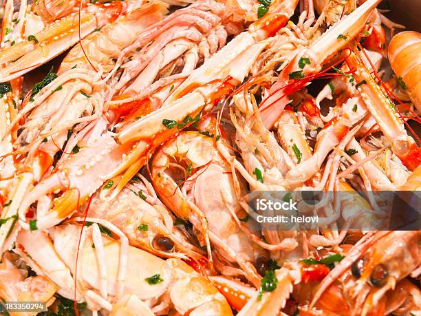 Prepaired Norway Lobster Stock Photo - Download Image Now - Backgrounds, Caraway, Caraway Seed