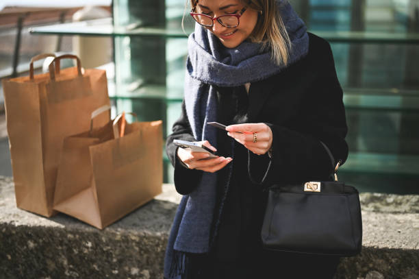 istock making online payment with credit card. 1833504622