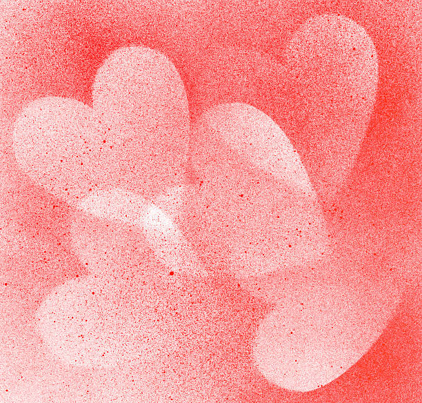 ilustraciones, imágenes clip art, dibujos animados e iconos de stock de cepillo de pintura de textura de papel de forma de corazón - wallpaper pattern textured effect wallpaper textured