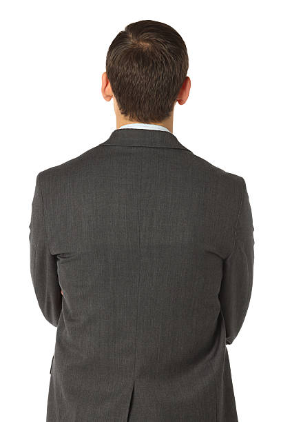 istock Rear view of a businessman 183351171