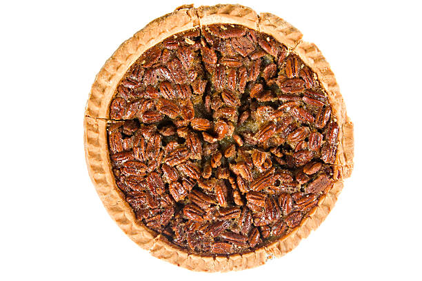 istock Whole Pecan Pie Sliced In Serving Pieces Isolated 183351308