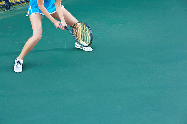 istock Tennis Player With Racket Ready for Serve, Copy Space Available 183351906