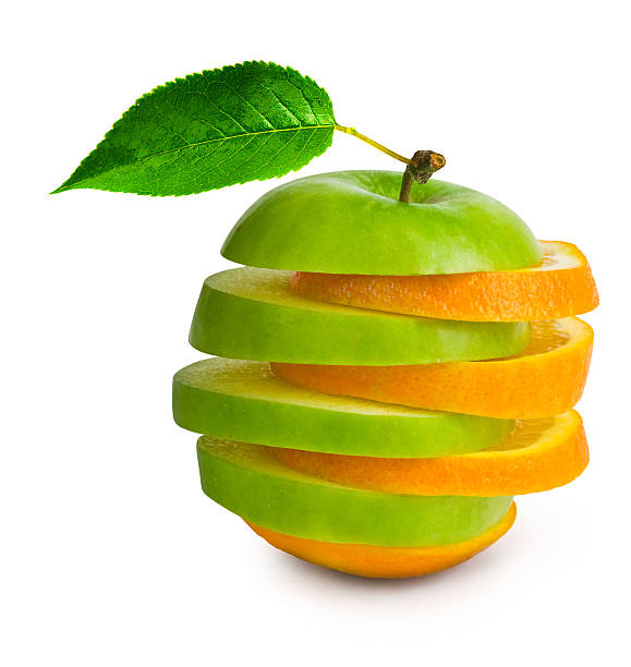 confrontare mele con arance - comparison apple orange isolated foto e immagini stock