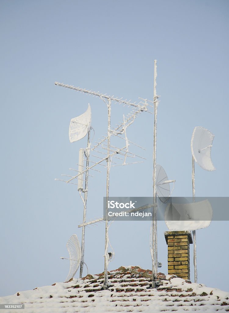 Antenas de comunicação - Royalty-free Amarelo Foto de stock