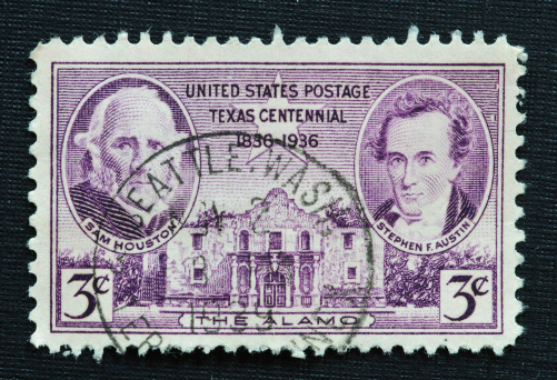 A 1938 issued one dollar United States postage stamp showing President Woodrow Wilson.