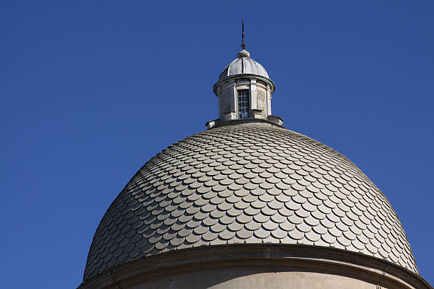An architectural study of a church dome in Italy