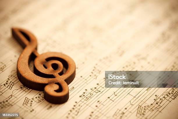 Musik Stockfoto und mehr Bilder von Note - Note, Johann Sebastian Bach, Violinschlüssel