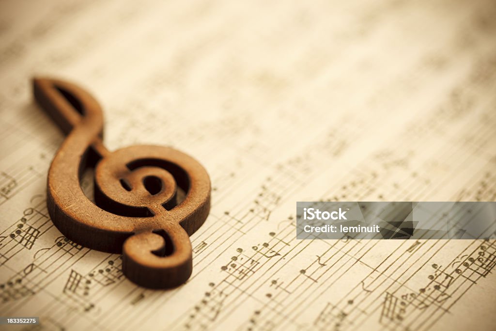 Musica di - Foto stock royalty-free di Nota musicale