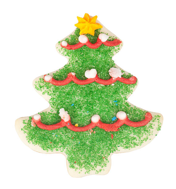 istock Christmas Cookie Isolated on White - ChristmasTree 183352657