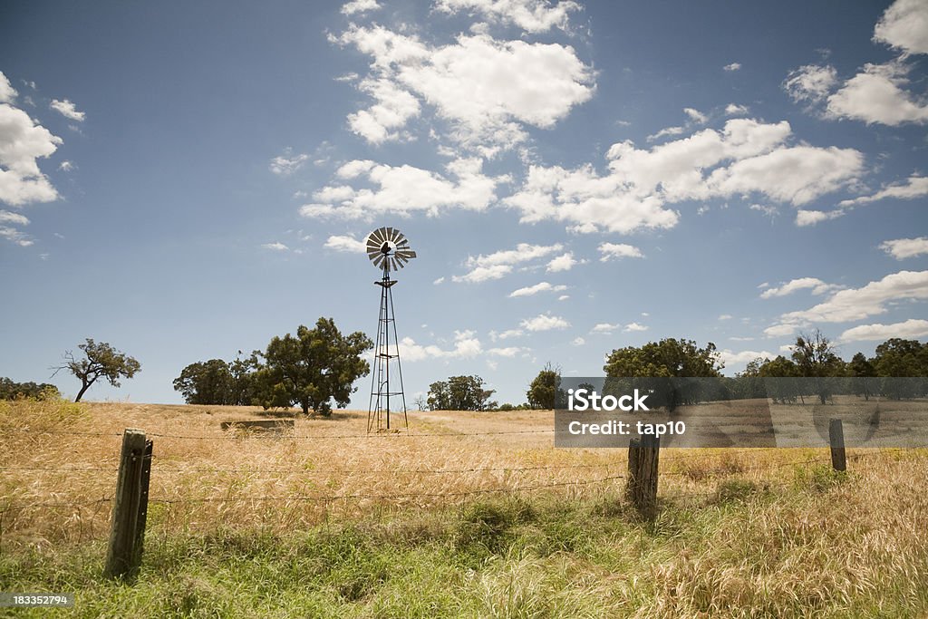 Australian Rural Scene A wind mill  in a rural area in Australia. Australia Stock Photo