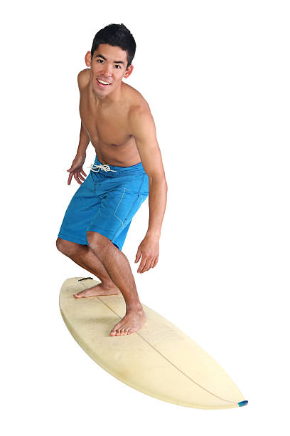 istock Hanging ten surfer dude isolated 183352803