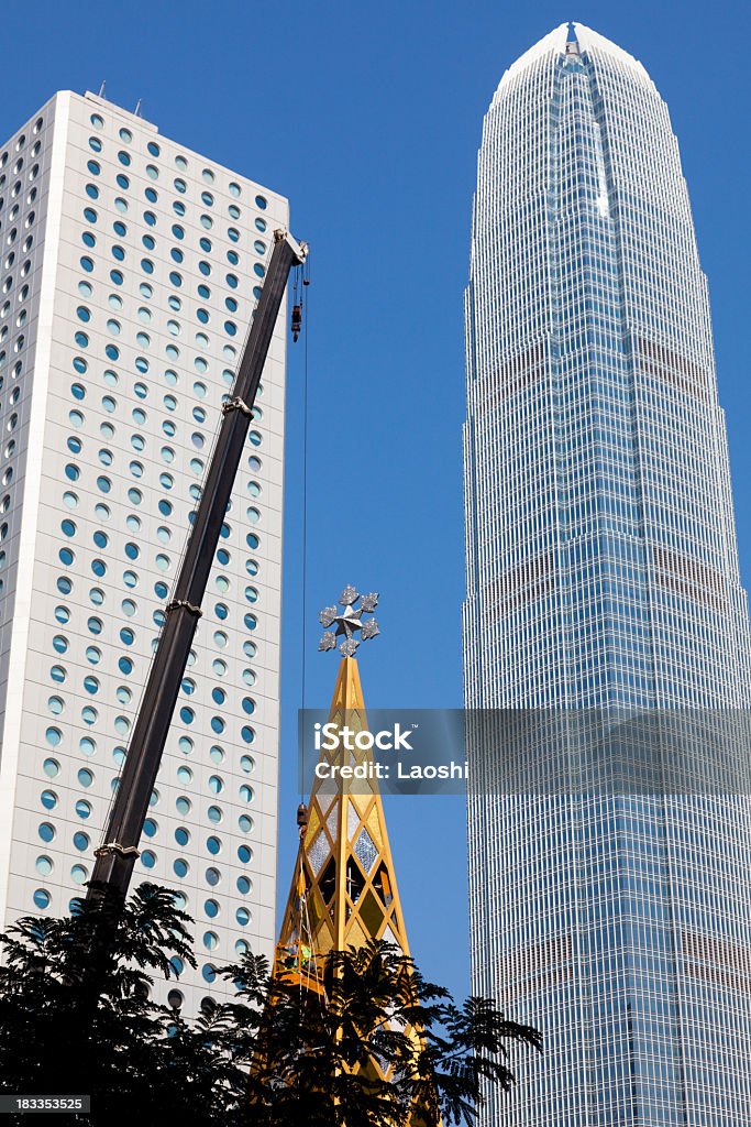 Grúa de Navidad - Foto de stock de Hong Kong libre de derechos