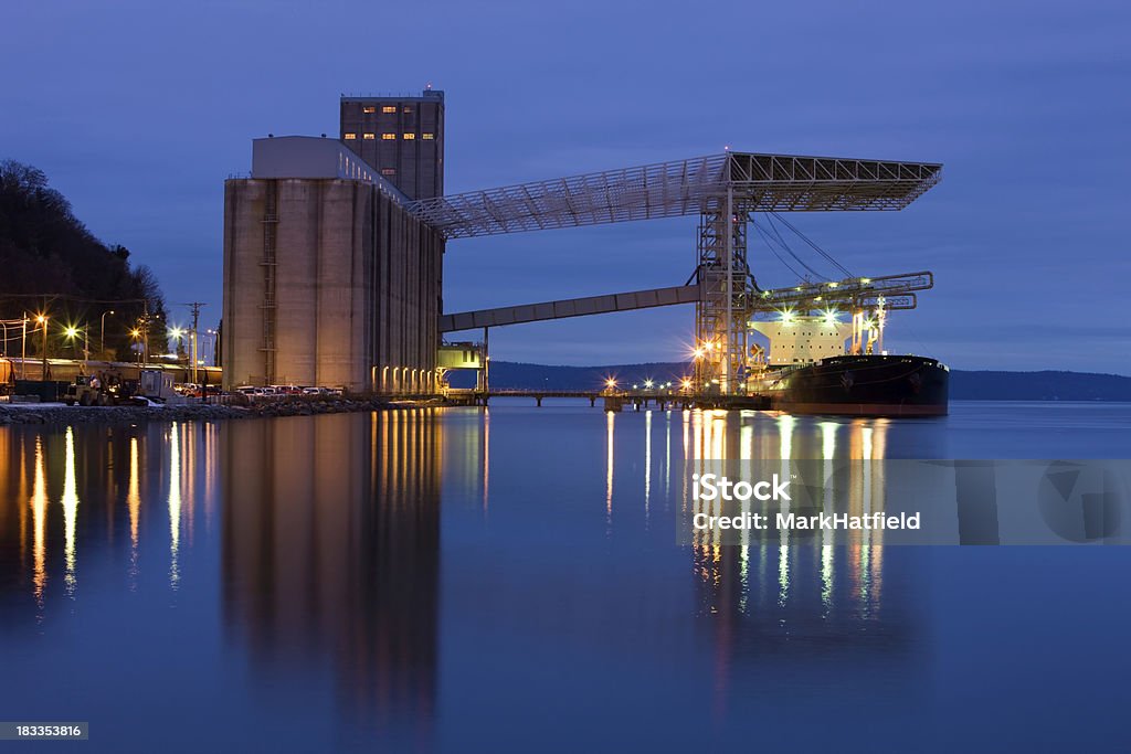 Ship Being Loaded At Grain Terminal In Tacoma Washington Ship Being Loaded At Grain Terminal In Tacoma WashingtonSee more of ships and ports in my lightbox. Port Of Tacoma Stock Photo