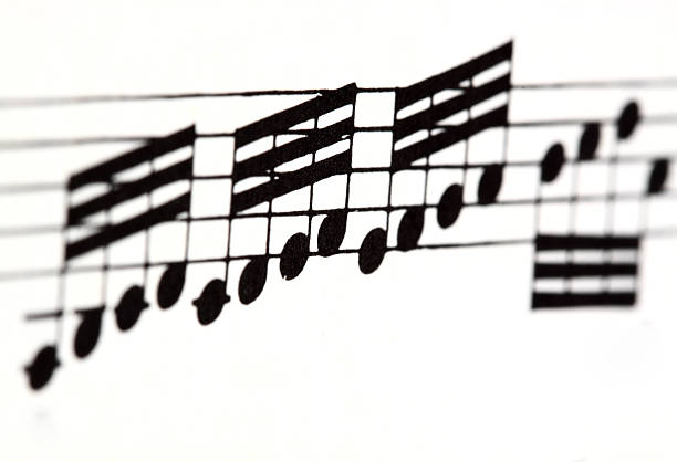 istock Close up of sheet music 183354149