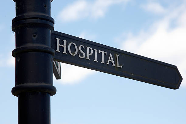 istock Ornate sign for hospital 183354191