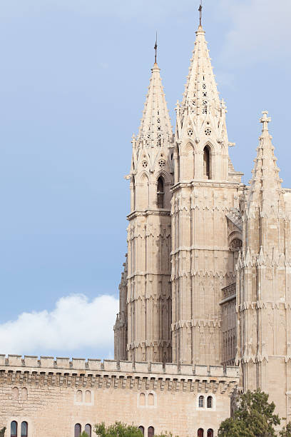 istock Laterally view of the cathedral Palma de Majorca 183354343