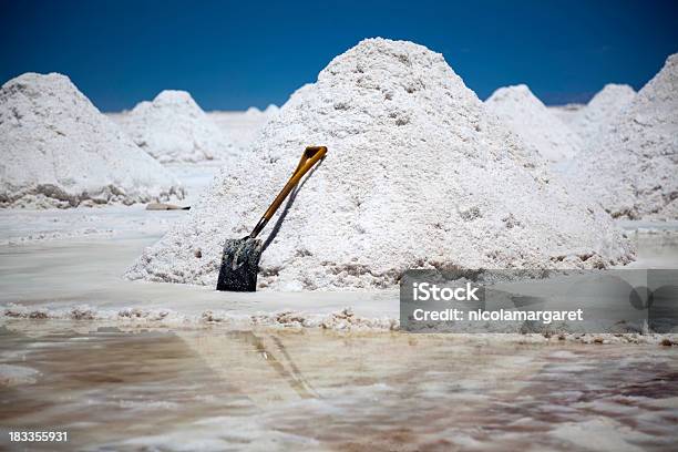 Salt Mining In Salar De Uyuni Bolivia Stock Photo - Download Image Now - High Up, Salt - Mineral, Salt - Seasoning