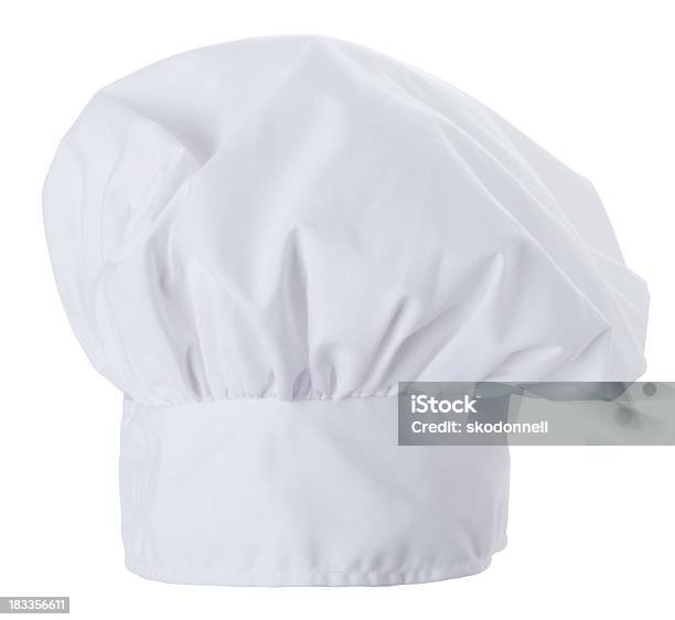 Chapéu De Chef Isolado Em Um Fundo Branco - Fotografias de stock e mais imagens de Chapéu de Cozinheiro - Chapéu de Cozinheiro, Figura para recortar, Cozinhar