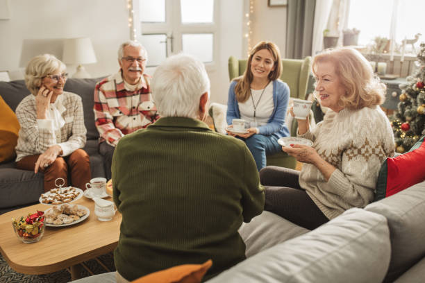 istock Christmas at nursing home 1833570655