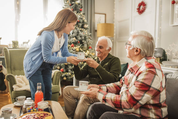 istock Christmas at nursing home 1833572274