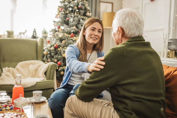 istock Christmas at nursing home 1833573335