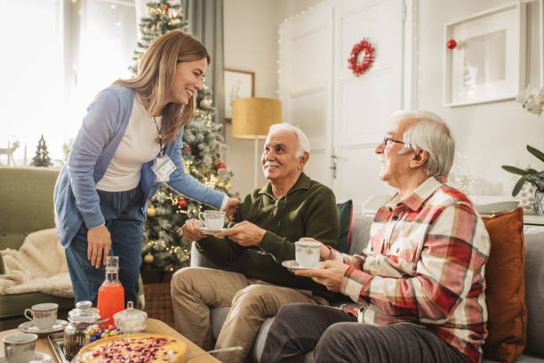istock Christmas at nursing home 1833573336