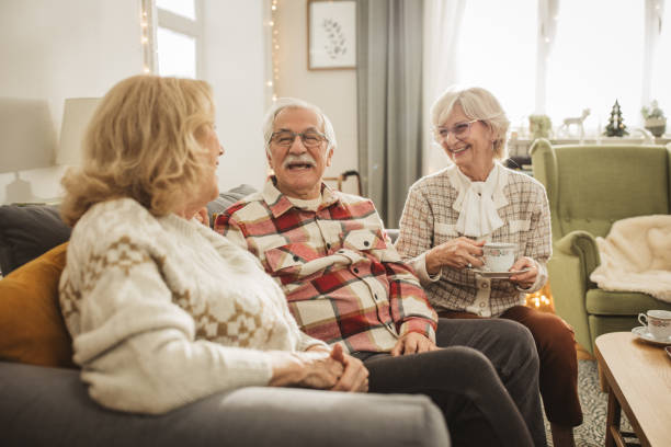istock Christmas at nursing home 1833574386