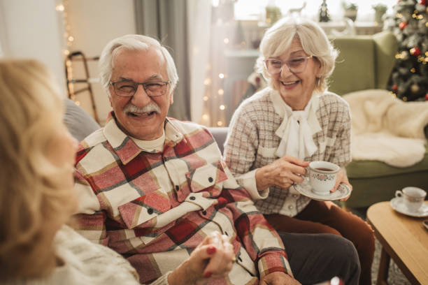 istock Christmas at nursing home 1833574387