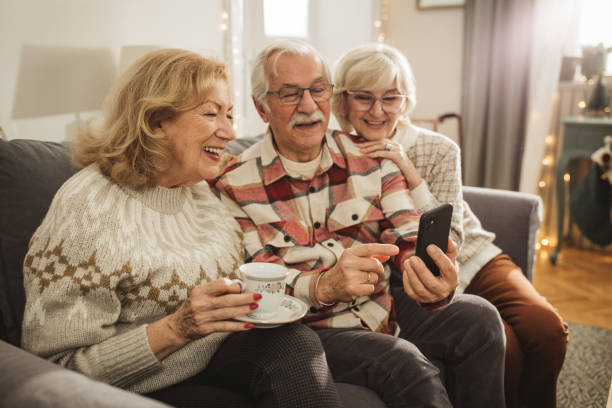 istock Christmas at nursing home 1833574413