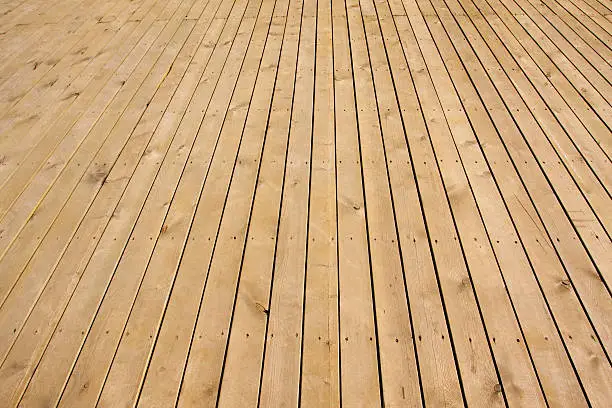 Perspective of wood floor background textured