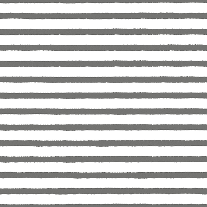 Hand-drawn stripes vector seamless pattern