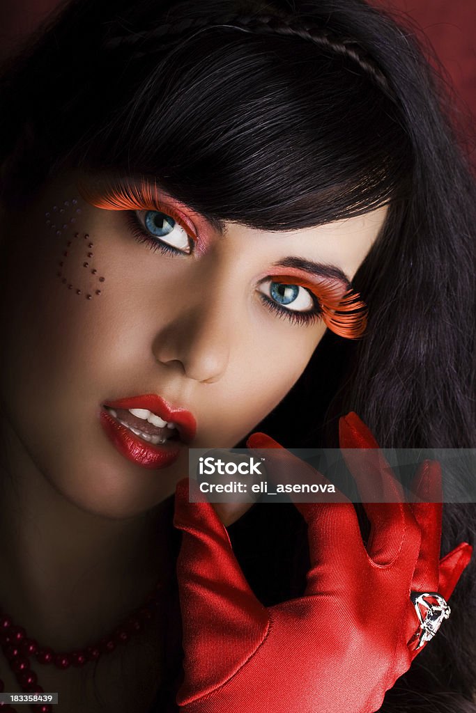 Attractive female with valentine's chocolate Adult Stock Photo