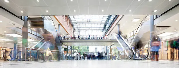 Photo of Shopping Mall with Crowd of Shoppers