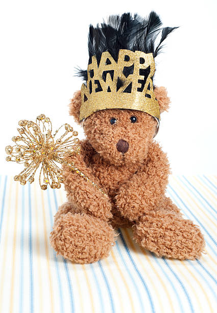 istock Teddy Bear Waiting for New Year 183359344