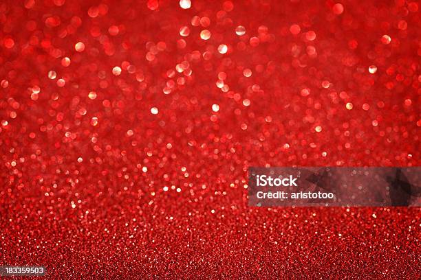 Fondo De Navidad De Color Rojo Brillante Foto de stock y más banco de imágenes de Rojo - Rojo, Purpurina, Fondo rojo
