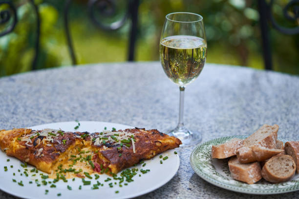 istock Delicious french style omelette with cheese. 1833596459
