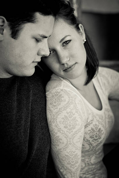 istock Happy Young Couple Black and White 183359958
