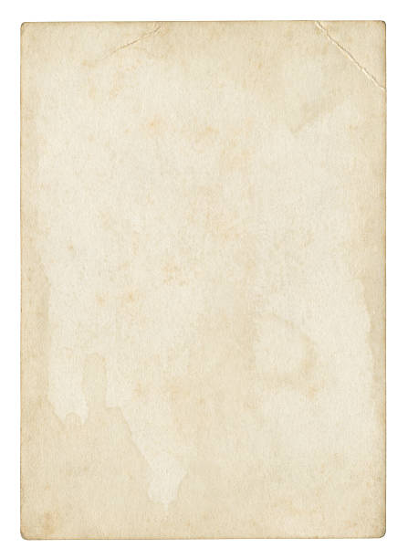 An old stained blank piece of beige paper Old blank paper (isolated clipping path included) split pictures stock pictures, royalty-free photos & images