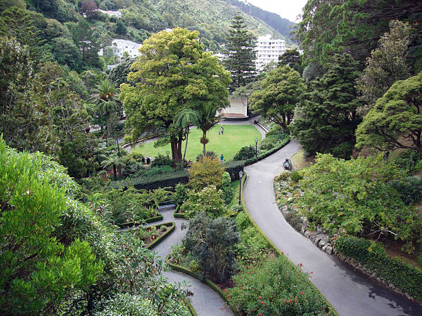 Wellington Botanical Gardens stock photo