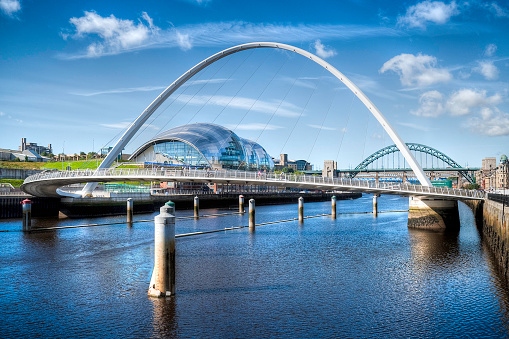 Abstract view of the River Tyne and some of its many landmarks. An intentional HDR image with a ProPhoto RGB profile for maximum color fidelity and gamut.More of my images from around Britain in this lightbox: