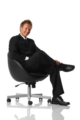 Businessman in chair