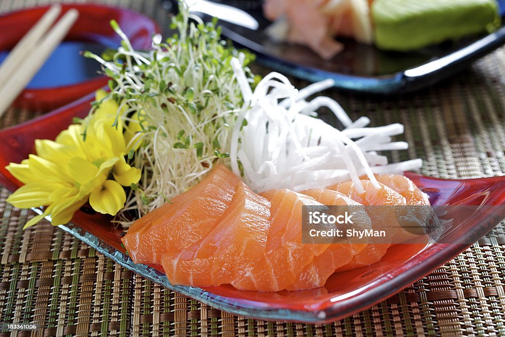 Sashimi fresco - Foto stock royalty-free di Alimentazione sana