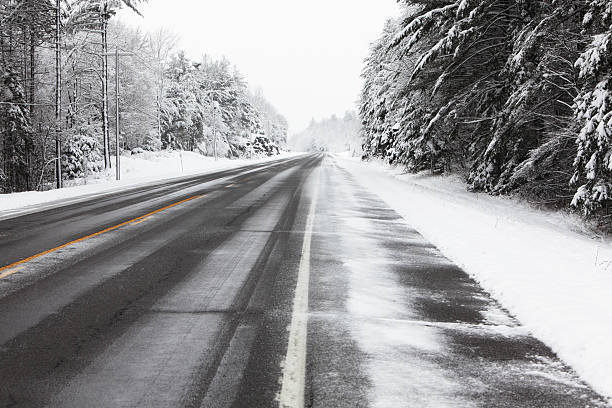 istock Rural Highway During Heavy Winter Snow Blizzard 183361236