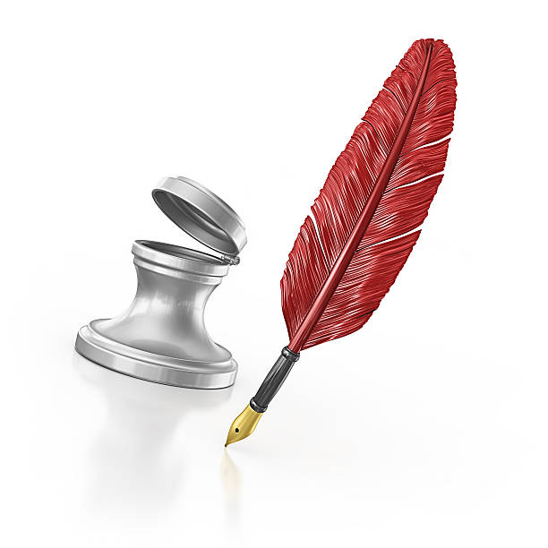 istock ink well and quill pen 183361377