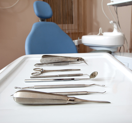 Kind of Dental equipments in dentist office