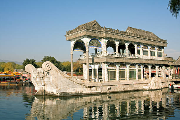 istock Marble boat in Summer Palace compound. Beijing. 183362235