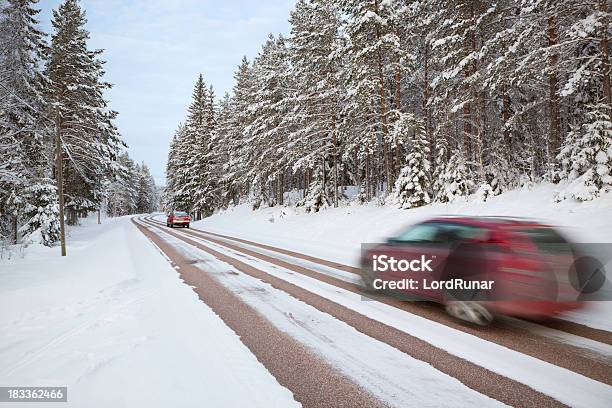 Zima Road Podróż - zdjęcia stockowe i więcej obrazów Szwecja - Szwecja, Samochód, Zima
