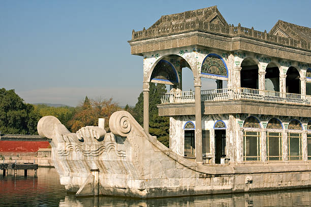 istock Marble boat in Summer Palace compound. Beijing. 183362587