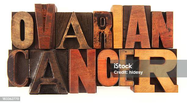 Letterpress Ovarian Cancer Stock Photo - Download Image Now - Alertness, Cancer - Illness, Copy Space